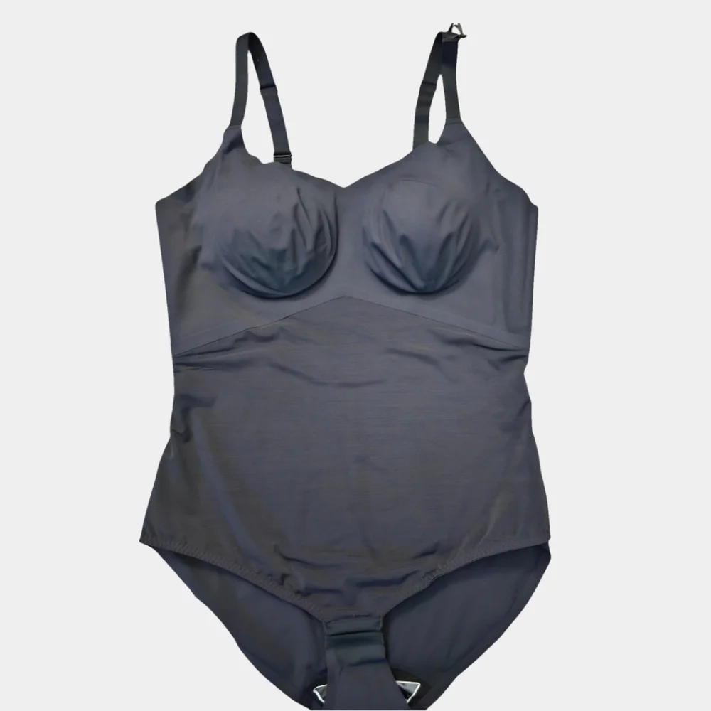 Honeylove Petite Lift Wear Cami Vamp Black Bodysuit Size 2X